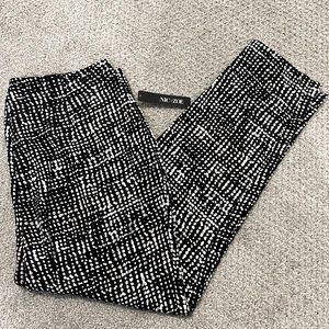 NIC+Zoe lightweight black, beige pants size 10